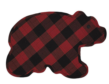 Buffalo Check Bear Placemat - Set Of 6 Park Designs - The Fox Decor